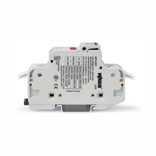 德國WAGO萬可 811-311保險絲端子塊 2芯保險絲座