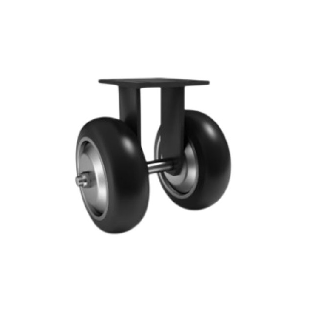 Darcor 31-2408R-PD 氯丁橡膠輪 滾珠軸承腳輪